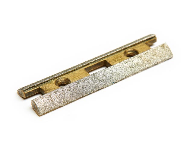 Patins de guides diamantés (ici UA-B diamantés)